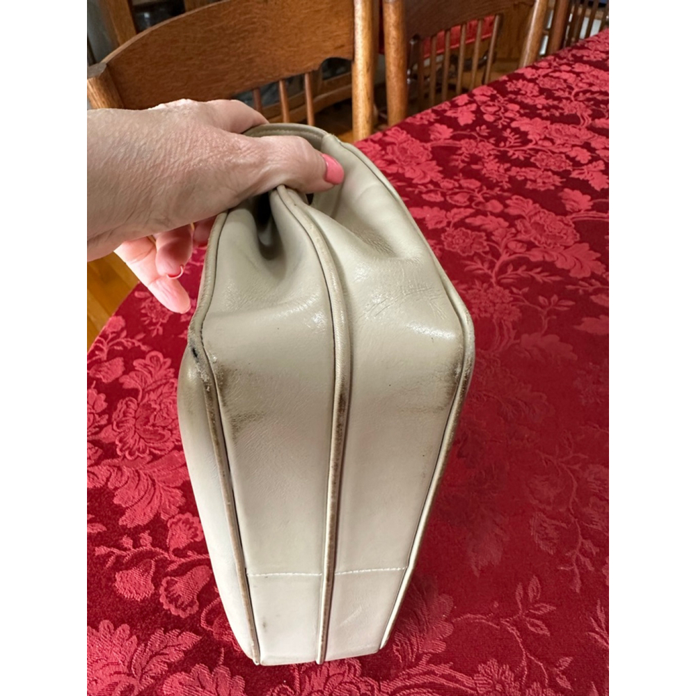 Gucci Beige Leather Vintage Top Handle Satchel - Picture 7 of 14